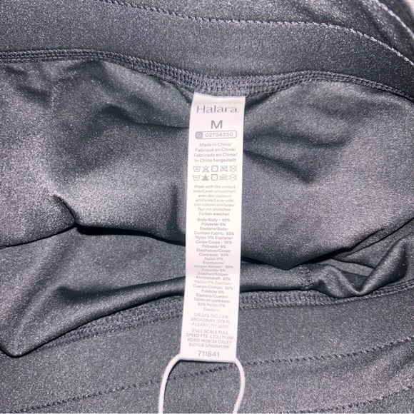 Halara Black High Waisted Flowy Skort Built-In Shorts Size M Athleisure - Picture 5 of 5